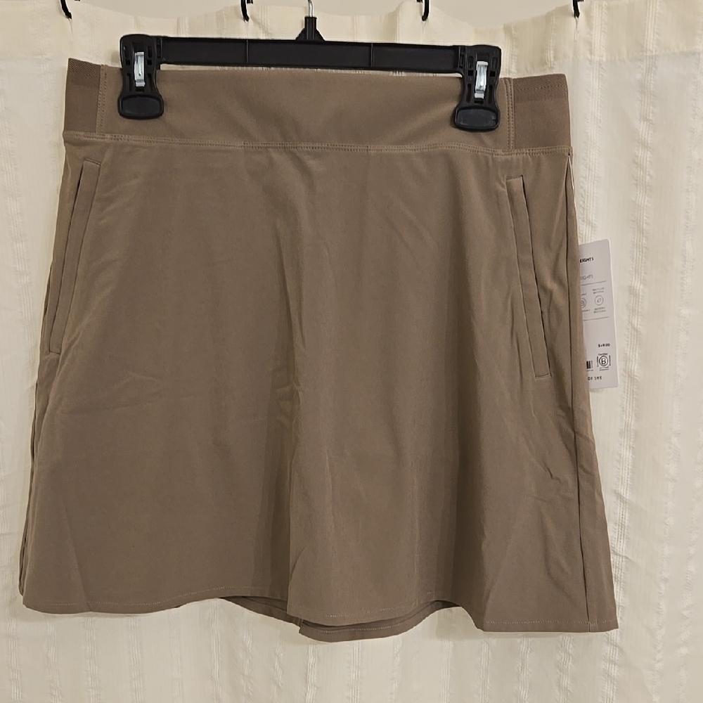 Tan Skort with Pockets